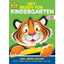 School Zone - Get Ready for Kindergarten Workbook - 256 Pages Ages 5 to 6 Alphabet ABCs Letters Trac
