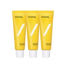 [삼진제약] 심플로그 데일리 선블럭 50ml 3개, 단품