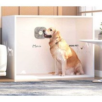 펫샵케이지 돌봄 접이식 사육장 분양장 호텔장 도어, 화이트110x60x80cm직접 설치