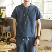 남성 개량 한복 여름 남자 계량 세트 절옷 삼베옷 생활 커플 20수