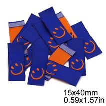 50pcs Cartoon Animals Cloth Labels 옷 Handma Label Bear Smiley Rabbit Hand Ma Tags on Hats Bags Sewi, 08 08