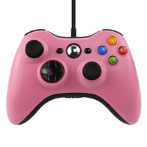 Xbox 360 게임 액세서리 용 USB 유선 컨트롤러 조이스틱, 분홍, 협력사