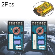 weah-2001 2pcs 스피커 주파수 분배기 2 웨이 카 오디오 스피커 2 크로스 오버 분배기 크로스 오버 필터, 단일옵션