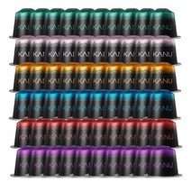 카누 각 10개입 총 60개 네스프레소 호환캡슐, 5.7g x 60개 / 네스프레소 머신 호환 캡슐 6종