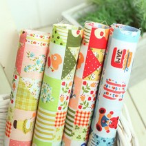 자투리 면혼방s2541핑크 꼬마보넷패치 택1, 면혼방2543레드