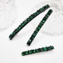 에떼리본10 큐빅헤어핀3P 세트 자동핀 집게핀 혼합헤어핀세트