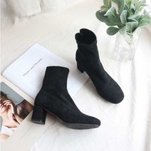 naminara 여성 가을 앵클 부츠 검정 부츠힐 신발 직장인 구두 / 색상_사이즈 배송상품 : 블랙_240mm (앵클부츠앵글부츠/여성가을신발/가을앵글부츠 추천)
