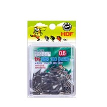 HDF 파워 슬립형 1자클립 100 [NSB] 낚시클립 100개 1자형 8자슬리브 와이어 목줄채비 연결구 파이프, 8자클립, 0.6파이