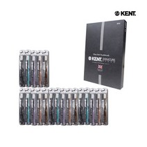 [중소기업유통] [영국황실칫솔][무료체험1개]켄트 시그니처 블랙 20p(블랙 4개 블루, 20개입