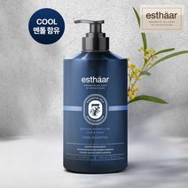 애경 에스따르 아로마틱오일 헤어 샴푸 500ml 탈모샴푸 컨디셔너 모음전/스칼프샴푸/스칼프쿨샴푸/스칼프린스, 02_스칼프쿨샴푸 500ml
