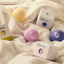 마사지볼 땅콩볼 지압볼 맛사지볼 라크로스볼 싱글 파비츠, 옐로우+핑크+퍼플(세트상품)