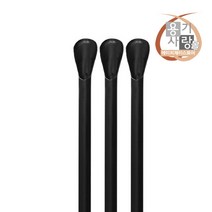 벌크 스푼 빨대 블랙 음료 스트로우 6x 20cm 2000개