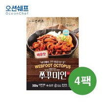 [오션쉐프] 쭈꾸미인 매운맛 쭈꾸미 300gx4팩, 단품, 4팩, 300g