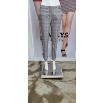 헤지스 여성 S/S 그레이 체크 면혼방 팬츠(HSPA 0B113G2)(1833425)