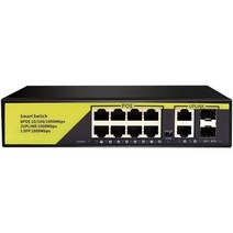 POE 기가비트 네트워크 스위치 10/100/1000MBPS 8 포트 POE + 2 업 링크 + 2 802.3 AF/AT 스위치 이더넷 (IP 카메라/무선 AP 용), CHINA
