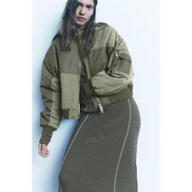 ZARA 자라 패치워크 패딩 항공 점퍼