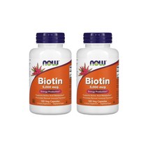 2병 나우푸드 비오틴 5000mcg 120베지캡슐