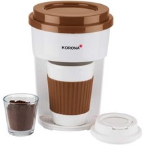 브라운 필터 커피 머신의 Korona 12202 머신 테이크아웃 컵 포함 화이트 148915, Brown / White