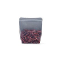 W&P 포터 스탠드 대형 100% 실리콘 재사용 가능한 식품 보관 가방 | 1.4L(50온스) 민트 | 요리 보관 또는 냉동 | 쉬운 세척 식기세척기 사용 가능, Stand-Up, Slate