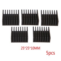 양극화 된 알루미늄 히트 싱크 전자 장치 CPU 칩셋 라디에이터 냉각 방열판