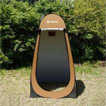 캠핑 샤워텐트 간이탈의실 차박 노박 샤워부스 이동식화장실 드레스 원터치 팝업 낚시, 01.HERC샤워텐트(브라운)