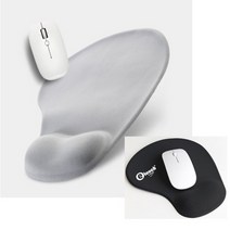 MD하우스 손목보호쿠션 마우스패드 그레이 1개 + 블랙 1개, 2개