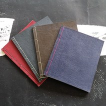 핸드메이드 한국식 제본노트 - Artist size, 블루, 1개