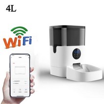 강아지 자동급식기 고양이 사료 배식기 공급기 급여기 자율급식 자율배식 반려견, 4L WIFI No Camera_EU Adapter |