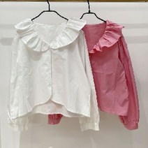 파파야 의류 23년 봄 신상@면100% 러브리 러브리 ~프릴 여성 블라우스