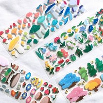 기타 바보사랑[미야문구샵]요정의숲 씰스티커, 01요정의숲_나무