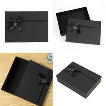모던블랙 리본 선물상자 35.5X25CM 생일선물포장 포장박스