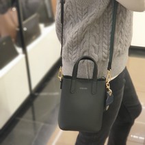 에스콰이아 여성 소가죽 미니 토트겸크로스핸드백#핸드폰가방#