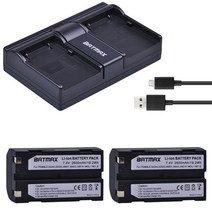 트림블 54344 배터리 92600 배터리 트림블 5700 5800 MT1000 R7 R8 GPS 수신기용 듀얼 USB 충전기 7.4V 2600mAh 2 개