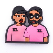 매력 영화 역할 검은 살아있는 물질 Pvc 신발 crocks 악어 장식 방해물 Accessoroies 선물, [14] c0076