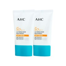 AHC 유브이퍼펙션 아쿠아 모이스트 선크림SPF50+PA 50ml x 2개