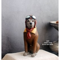 수출함 스페인 아메카지스타일 유러피안 구제 강아지 불독 비 실내 가게, 타입 4-클래식 레드 the amou