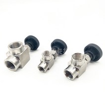 1/8 "1/4" 3/8 BSP 암나사 조절 니들 밸브 90 도 스테인레스 스틸 304 ON/OFF, 03 3/8