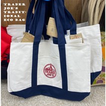 [미국직구/무료배송] 트레이더조 남녀공용 에코백 코튼 에코백 토트 책가방 trader joes