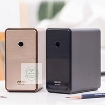 연필깎이 7단 심조절 자동 전동 연필깍기 초등학생 신학기 입학준비물, 우드