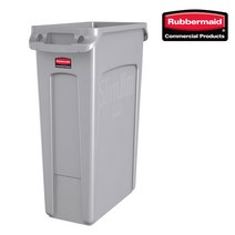 러버메이드 슬림짐 쓰레기통 60L / 87L, 1개, 87L통(회색)