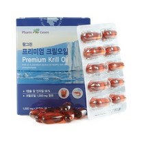 팜그린 프리미엄 크릴오일 남극크릴 100% EPA DHA 아스타잔틴 인지질56% 크릴오일원액 크릴오일추천 캐나다직수입, 60캡슐, 1000mg