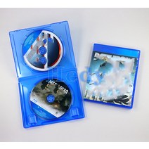 외장 odd 블루레이 플레이 dvd 레코더 교체용 CD 케이스 PS4 게임 더블 디스크 스페어 블루 박스 1PC