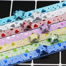 플라스틱 골판지 박스 양면 100/140pcs 혼합 색상 세트 스타 논문 럭키 종이 접기 스트립 DIY 수제 Orgami 공예, [04] 140pcs 7colors