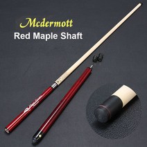 당구 재료 용품 팁 McDermott-브레이크 큐 13mm 메이플/애쉬 샤프트 점프 큐 레드/블랙/블루 색상 옵션 전문 펀치 큐, 06 Red-Maple