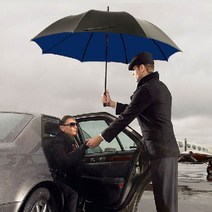 회장님 의전 초대형 장 우산 골프 방풍 튼튼한 VIP 특대, 초대형(150cm) 형광그린