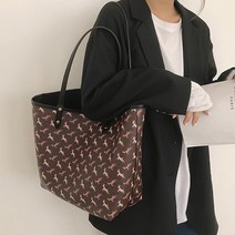 홍대언니 사슴 패턴 빅 쇼퍼 숄더백 가방 MD71790