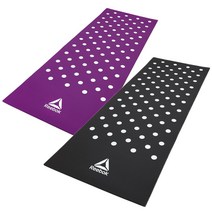 (정품)리복 요가매트(동영상있음)-리복 스팟 트레이닝 매트(12235) 7mm, 블랙