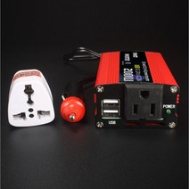 차량용인버터 200W 자동차 전원 인버터 12 V DC 110V 220V Ac 변압기 휴대용 수정 사인파 USB 충전기, 02 12-220V-Red