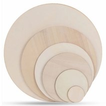 원형 나무화판 라운드 판넬합판 목제 우드판재 판자보드, 15cm(3장)