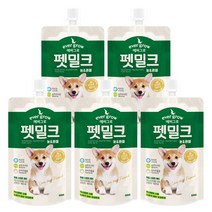 에버그로 펫밀크 강아지우유, 5개입, 피부+모발 150ml